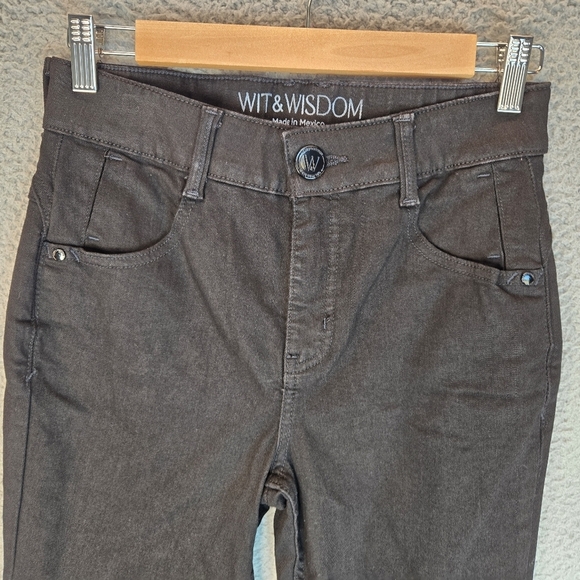 Wit & Wisdom Womens Boot-cut Black Denim Jeans Sz 4 Western Cowgirl Wear Stretch - Picture 2 of 11